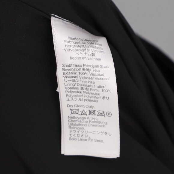 J.CREW Straight-Leg Essential Pant in Luster Crepe High Rise Black Size 6 - Picture 8 of 9